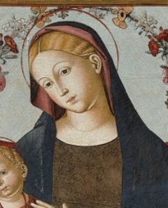 tempera grassa su tela
Madonna con Bambino
attr Bernardino di Mariotto