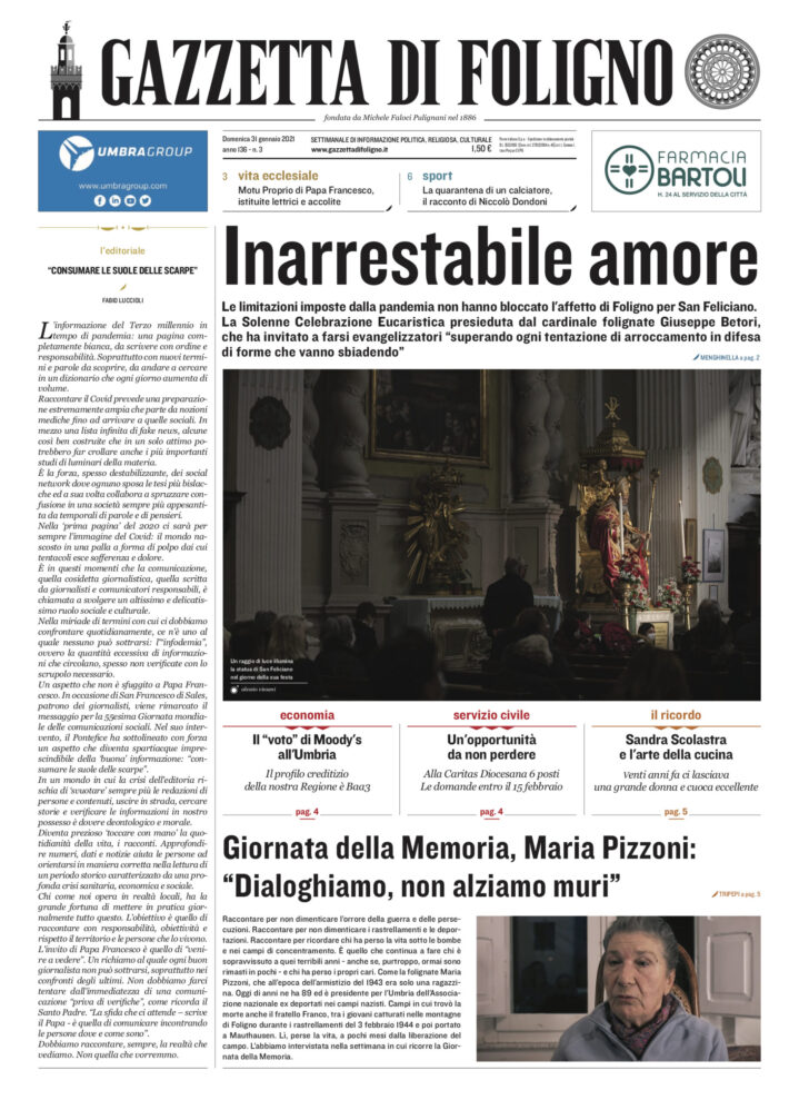 Gazzetta di Foligno n. 3 31 Gennaio 2021_rev 1 1