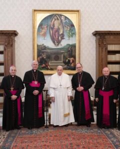 I vescovi umbri in visita ad limina ricevuti da papa Francesco il 18 marzo 2024 f1