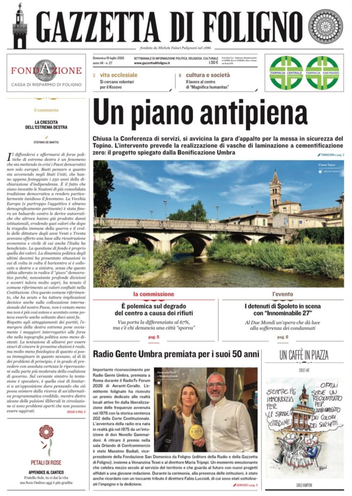 Gazzetta di Foligno n. 27 19 luglio 2026