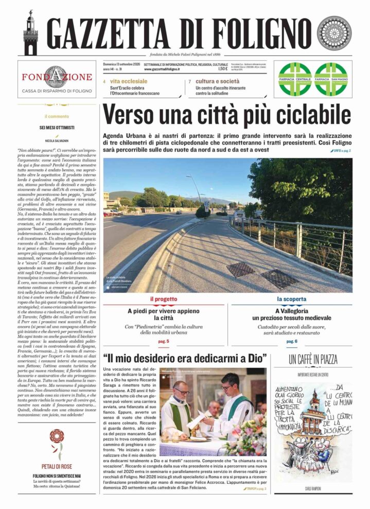 Gazzetta di Foligno n. 31 13 settembre 2026