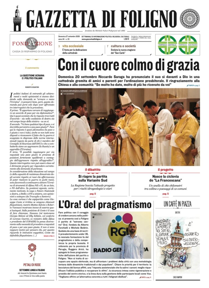 Gazzetta n. 33 27 settembre 2026