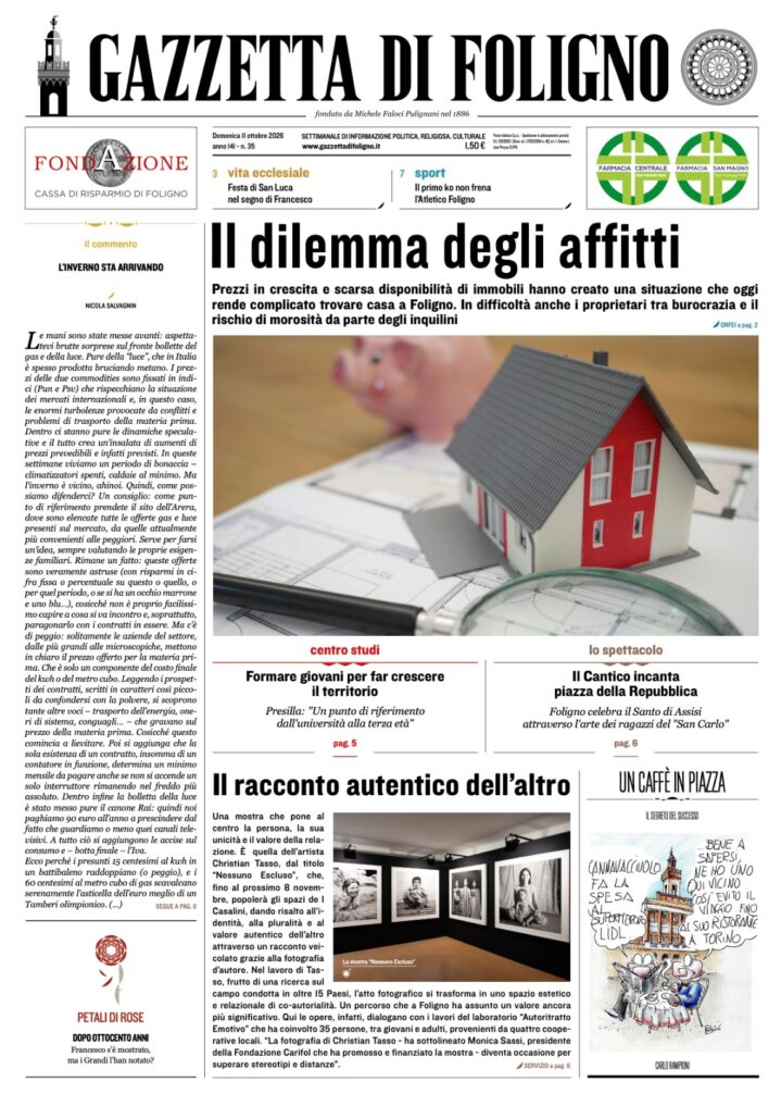 Gazzetta di Foligno n. 35 11 ottobre 2026