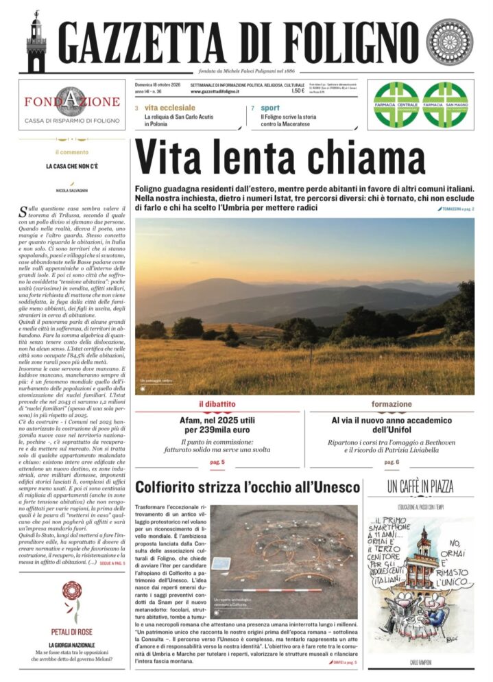 Gazzetta di Folingo n. 36 18 ottobre 2026
